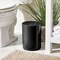 mDesign Plastic Small Round 1.7 Gallon Trash Can with Swing Lid